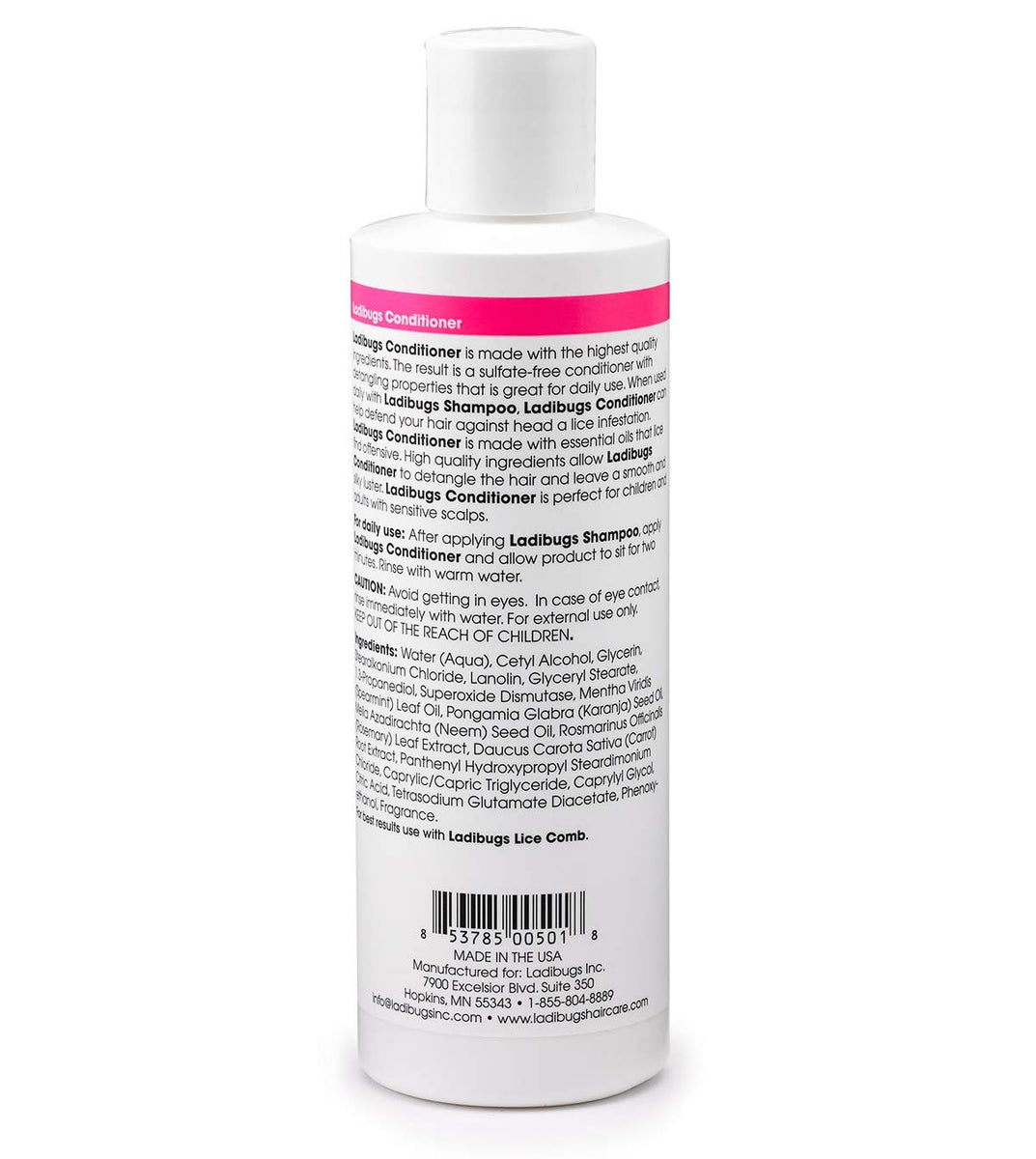 Ladibugs Lice Prevention Conditioner 8 oz Snipits Haircuts for Kids