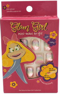 Glam Girl Mini-Mani To Go! Press-On Manicure Set for Kids