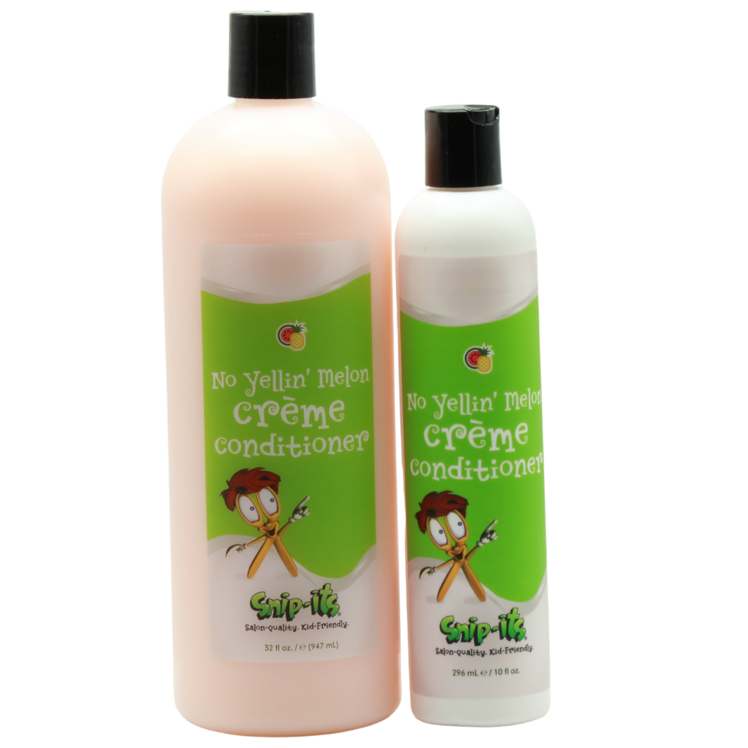Snip-its Conditioner Bundle: No Yellin' Melon - 10oz and Liter Refill Pair