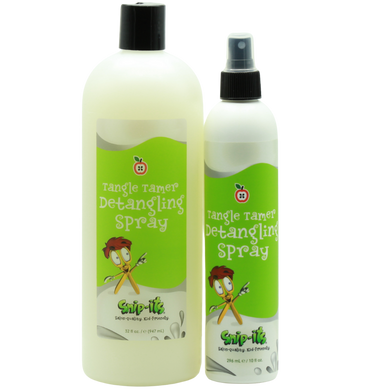 Snip-its Styling Bundle: Tangle Tamer Detangling Spray - 10oz and Liter Refill Pair