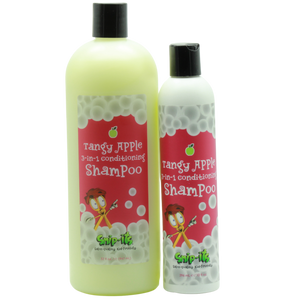 Snip-its Shampoo Bundle: 3-in-1 Tangy Apple - 10oz and Liter Refill Pair